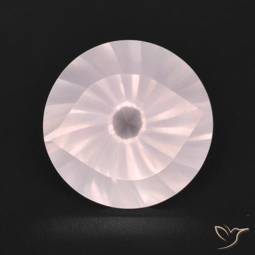 5.59ct Natural Light Pink Rose Quartz, Round, Transparent