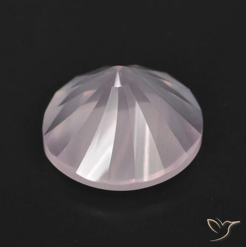 Rose Quartz Gemstone in 12 mm (calibrated) Size for Sale, Rose Quartz Stone in Light Peach Rose Color
