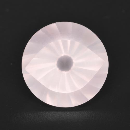 Rosa rosa Quarzo rosa Gem - 5.8ct Taglio rotondo concavo (ID: 598892)