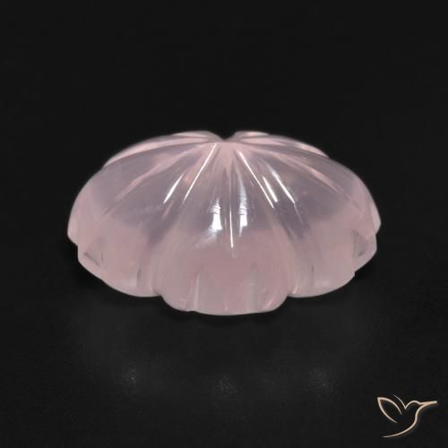 Rose Quartz Gemstone in 14.3 x 10 mm Size for Sale, Rose Quartz Stone in Light Pink Color
