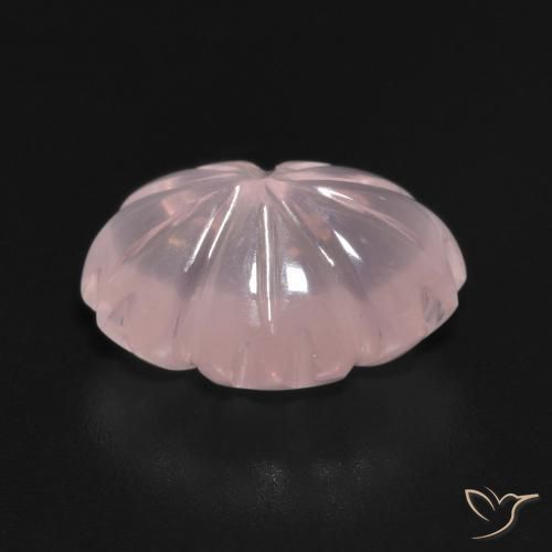 Rose Quartz Gemstone in 14.2 x 10.2 mm Size for Sale, Rose Quartz Stone in Light Pink Color