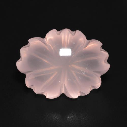 Cuarzo Rosa Flor tallada de 10,43 ct de Brasil, Dimensión 16,2 x 12mm, Claridad Transparente, Piedra preciosa natural No tratado, 1 pieza de Cuarzo Rosa en color Rosado coral, Dureza Mohs de 7 Adecuado para joyas de uso diario, Photo A