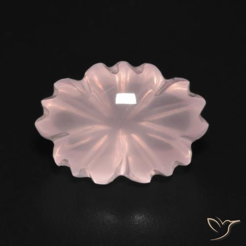 6.32 ct Carved Rose Quartz, 14.2 x 10 mm From Brazil, Photo A