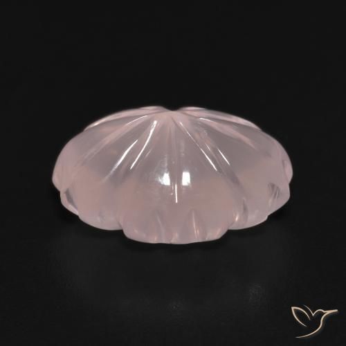 Rose Quartz Gemstone in 14.2 x 10 mm Size for Sale, Rose Quartz Stone in Light Pink Color