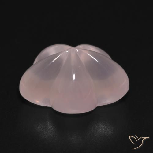 Rose Quartz Gemstone in 16 x 12 mm (calibrated) Size for Sale, Rose Quartz Stone in Medium-Light Pink Color