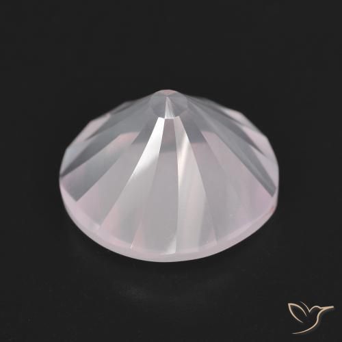 Rose Quartz Gemstone in 12 mm (calibrated) Size for Sale, Rose Quartz Stone in Very Light Rose Pink Color