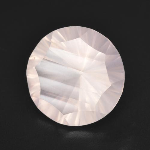 5.14 ct Pink Rose Quartz Stone, Natural Rose Quartz in Round Concave Cut Shape for Sale