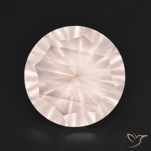 5.23ct Natural Light Pink Rose Quartz, Round, Transparent
