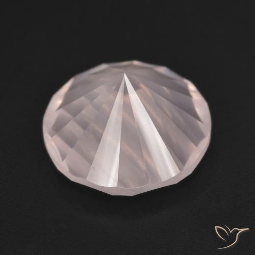 Rose Quartz Gemstone in 12 mm (calibrated) Size for Sale, Rose Quartz Stone in Light Pink Color