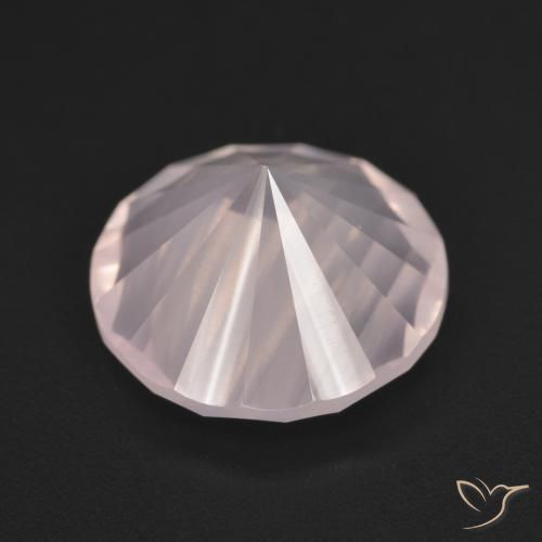 Rose Quartz Gemstone in 12 mm (calibrated) Size for Sale, Rose Quartz Stone in Very Light Pink Color