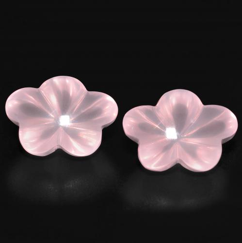 Light Pink Rose Quartz Gem - 6.3ct Fancy Cabochon (ID: 599526)
