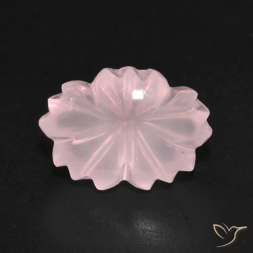 6.67ct Natural Coral Pink Rose Quartz, Fancy, Transparent