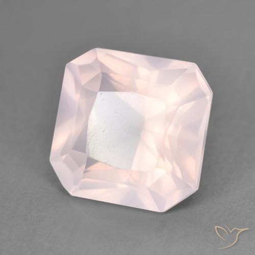 4.15 ct Pink Rose Quartz Stone, Natural Rose Quartz in Octagon / Scissor Cut Shape for Sale