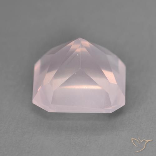 Rose Quartz Gemstone in 9.6 x 9.5 mm Size for Sale, Rose Quartz Stone in Rose Pink Color