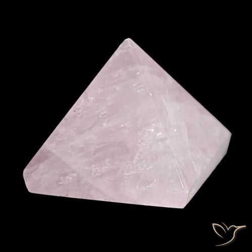 71.96 ct Pink Rose Quartz Stone, Natural Rose Quartz in Pyramid Cabochon Shape for Sale