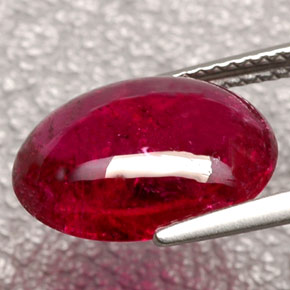 Rubellite Tourmaline Gemstone in 13.9 x 11 mm Size for Sale, Rubellite Tourmaline Stone in Pink Red Color