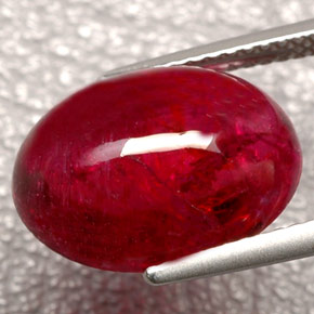 Rubellite Tourmaline Gemstone in 14.5 x 10.9 mm Size for Sale, Rubellite Tourmaline Stone in Pink Red Color