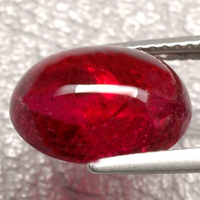 Rubellite Tourmaline Gemstone in 12.4 x 9.2 mm Size for Sale, Rubellite Tourmaline Stone in Pink Red Color