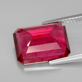 Rubellite Tourmaline Gemstone in 13 x 10.1 mm Size for Sale, Rubellite Tourmaline Stone in Pink Red Color
