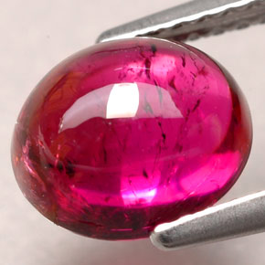 Rubellite Tourmaline Gemstone in 8.3 x 7 mm Size for Sale, Rubellite Tourmaline Stone in Pink Red Color