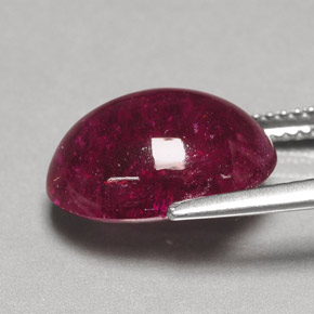 Rubellite Tourmaline Gemstone in 14 x 10.8 mm Size for Sale, Rubellite Tourmaline Stone in Pink Red Color