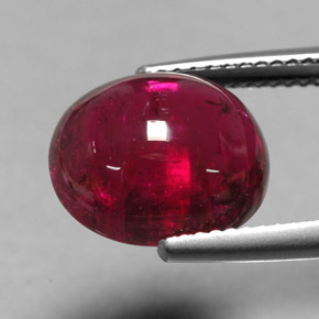 Rubellite Tourmaline Gemstone in 12.3 x 10.6 mm Size for Sale, Rubellite Tourmaline Stone in Pink Red Color