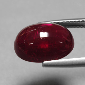 Rubellite Tourmaline Gemstone in 14 x 10 mm (calibrated) Size for Sale, Rubellite Tourmaline Stone in Pink Red Color