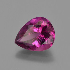 1.98 ct Purple Rubellite Tourmaline Stone, Natural Rubellite Tourmaline in Pear Facet Shape for Sale