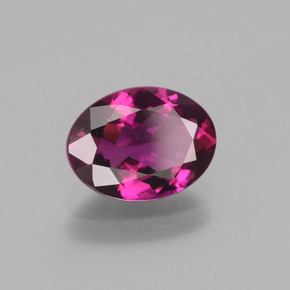 1.25 ct Red Rubellite Tourmaline Stone, Natural Rubellite Tourmaline in Oval Facet Shape for Sale