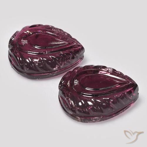 Rubellite Tourmaline Gemstones in 15 x 14 mm Size for Sale, Rubellite Tourmaline Stones in Raspberry Red Color