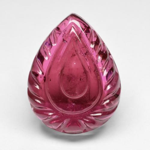Púrpura baya Rubellita Turmalina Gema - 13.1ct Pera tallada (ID: 562195)