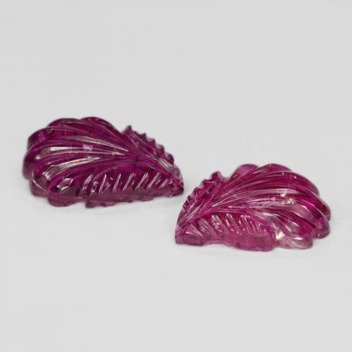 Rubellite Tourmaline Gemstones in 12 x 9.1 mm Size for Sale, Rubellite Tourmaline Stones in Raspberry Red Color