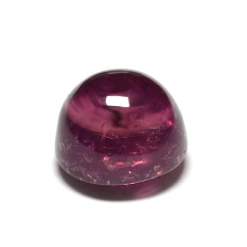 Rubellite Tourmaline Gemstone in 7 mm (calibrated) Size for Sale, Rubellite Tourmaline Stone in Dark Purple Color