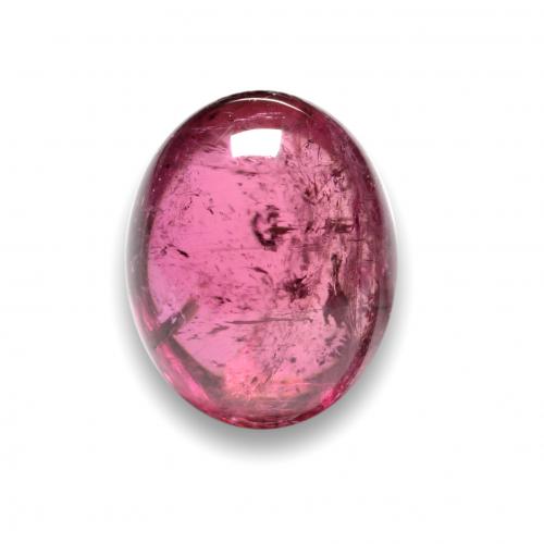 Темно-пурпурный Рубеллит (Турмалин) Камень - 3.7ct Овал Кабошон (ID: 577332)