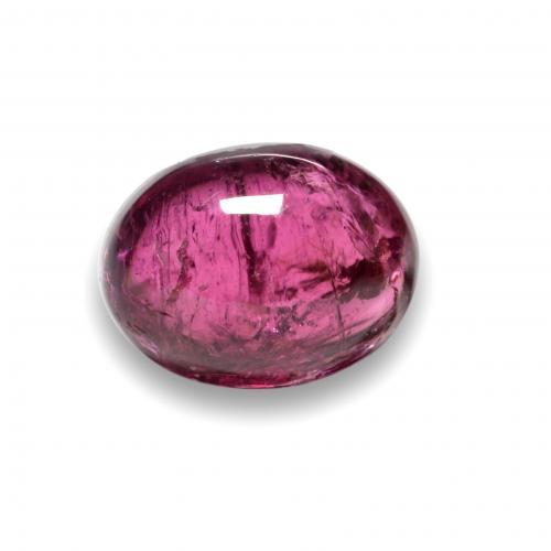 Reddish Purple Rubellite Tourmaline Gem - 2.7ct Oval Cabochon (ID: 577333)