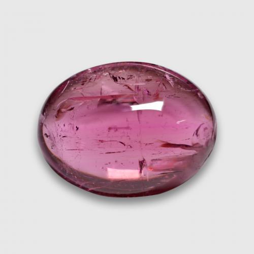 Deep Pink Berry Purple Rubellite Tourmaline Gem - 8.2ct Oval Cabochon (ID: 577672)