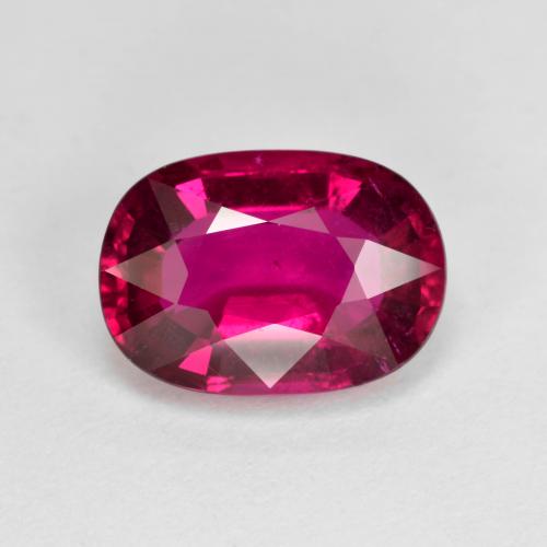 Rosso lampone Tormalina rubellite Gem - 3.5ct Ovale sfaccettato (ID: 578037)