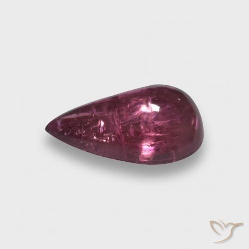 Rubellite Tourmaline Gemstone in 11.2 x 7.2 mm Size for Sale, Rubellite Tourmaline Stone in Dark Magenta-Pink Color