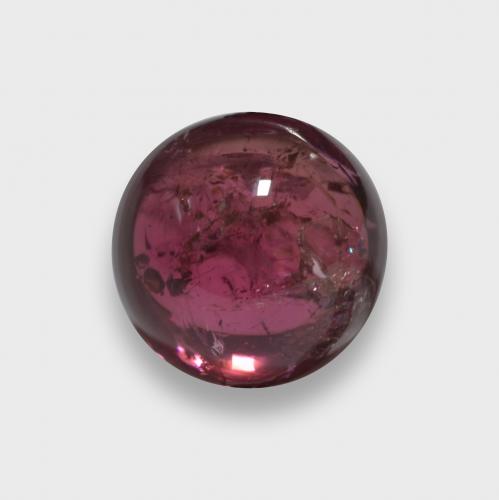 Himbeerrot Rubellit-Turmalin Edelstein - 2.9ct Rund Cabochon (ID: 580699)