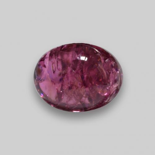 Raspberry Red Rubellite Tourmaline Gem - 1.7ct Oval Cabochon (ID: 580701)