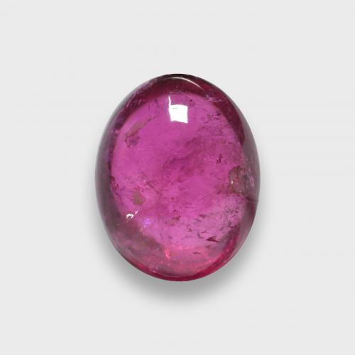 Темно-красный Рубеллит (Турмалин) Камень - 2.7ct Овал Кабошон (ID: 580843)