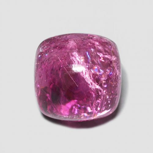 2,57 ct kissenschliff roter Rubellit-Turmalin aus Mosambik, Größe 7,1 x 7,1mm, Garantiert natürlicher Edelstein, Translucent Reinheit, 1 Stück Rubellit-Turmalin in Mittelrot Farbe, Mohs-Härte von 7 - 7,5 Geeignet für den täglichen Gebrauch im Schmuck, Photo A