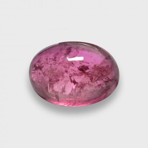Rojo púrpura Rubellita Turmalina Gema - 2.8ct Cabujón Óvalo (ID: 580849)