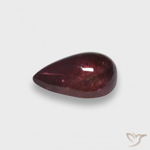 Rubellite Tourmaline Gemstone in 10 x 7 mm (calibrated) Size for Sale, Rubellite Tourmaline Stone in Purple-Red Color