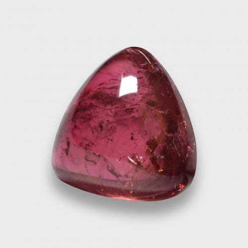 3.62 ct Red Rubellite Tourmaline Stone, Natural Rubellite Tourmaline in Trillion Cabochon Shape for Sale