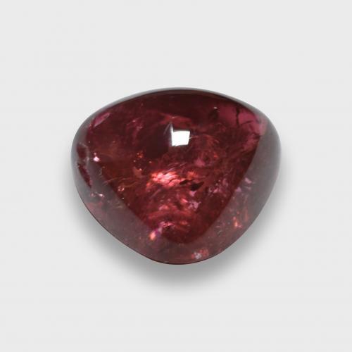 Rubellite Tourmaline Gemstone in 9.5 x 9.1 mm Size for Sale, Rubellite Tourmaline Stone in Raspberry Red Color
