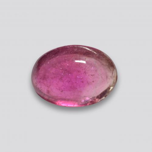 Medium Purple Rubellite Tourmaline Gem - 1.4ct Oval Cabochon (ID: 580854)