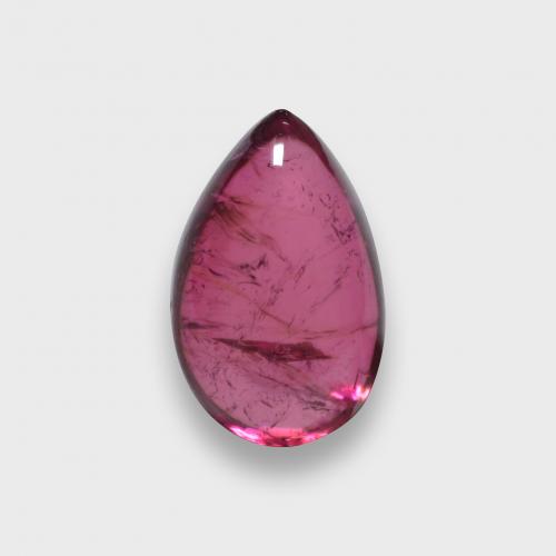 1.41 ct Red Rubellite Tourmaline Stone, Natural Rubellite Tourmaline in Pear Cabochon Shape for Sale