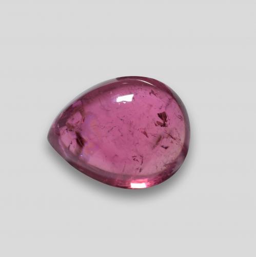Tormalina rubellite Cabochon pera da 1,68 ct dal Mozambico, dimensione 8,2 x 6,5mm, purezza Translucent, pietra preziosa naturale non trattati, Tormalina rubellite 1pc in colore Magenta-Rosa, durezza Mohs di 7 - 7,5 adatto per gioielli da indossare ogni giorno, Photo A