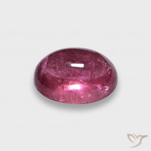 Rubellite Tourmaline Gemstone in 8 x 6 mm (calibrated) Size for Sale, Rubellite Tourmaline Stone in Raspberry Red Color